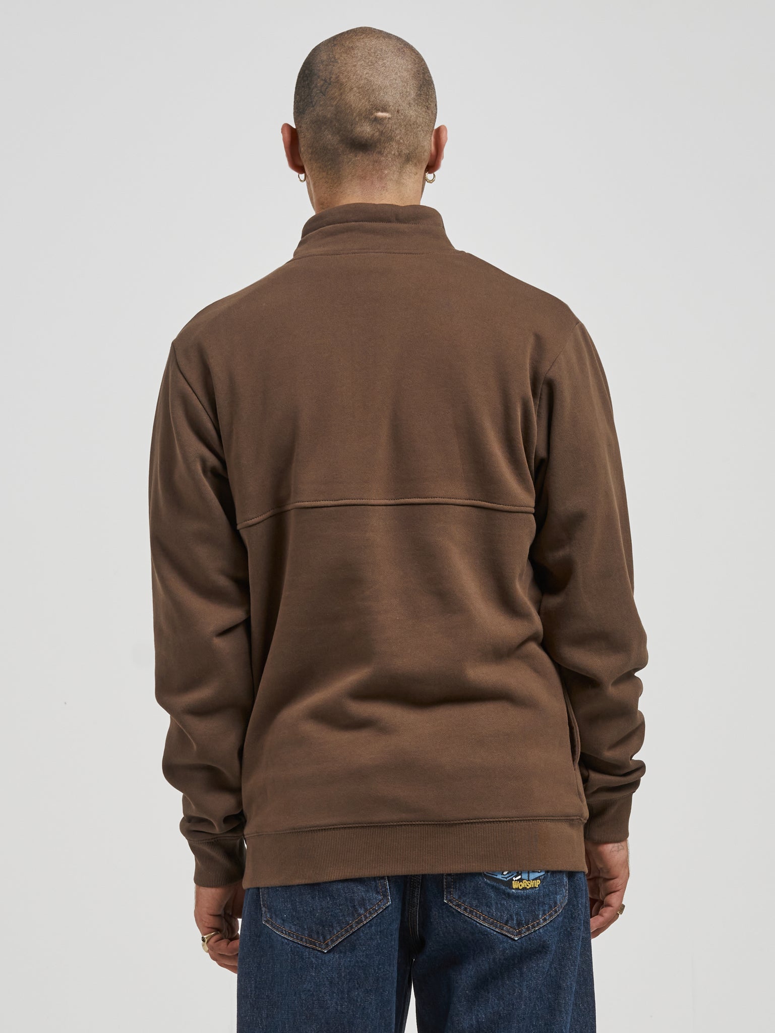 Badger Quarter Zip Fleece - Rain Drum