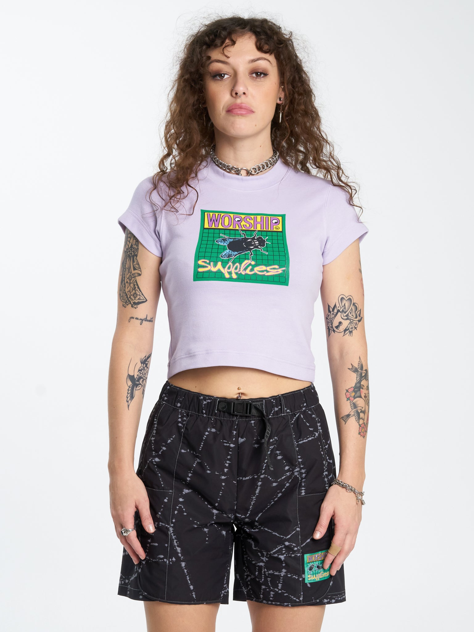 Time Flys Teeny Tee - Lavender