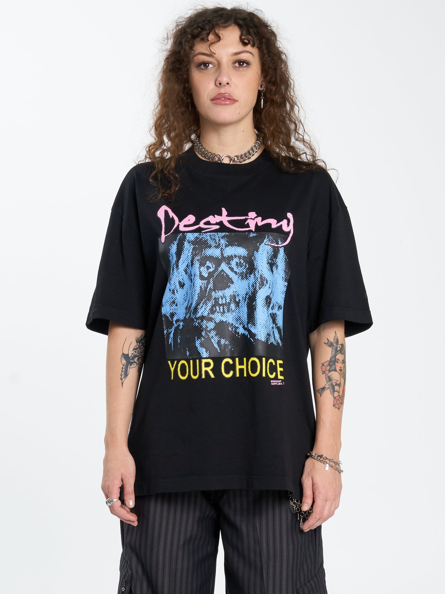 Destino Oversized Tee - Black