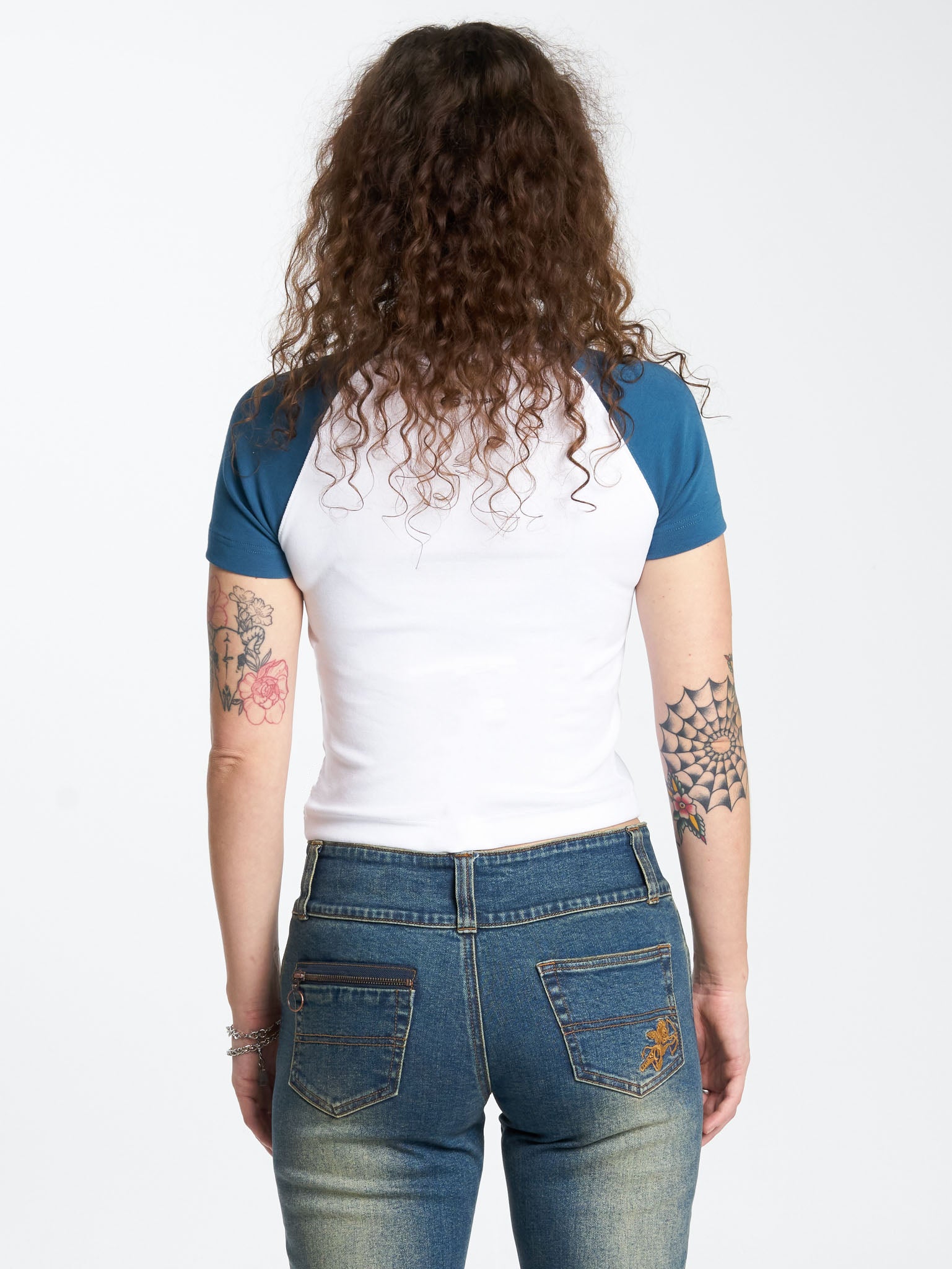 Cherub Slim Raglan Tee - Moroccan Blue