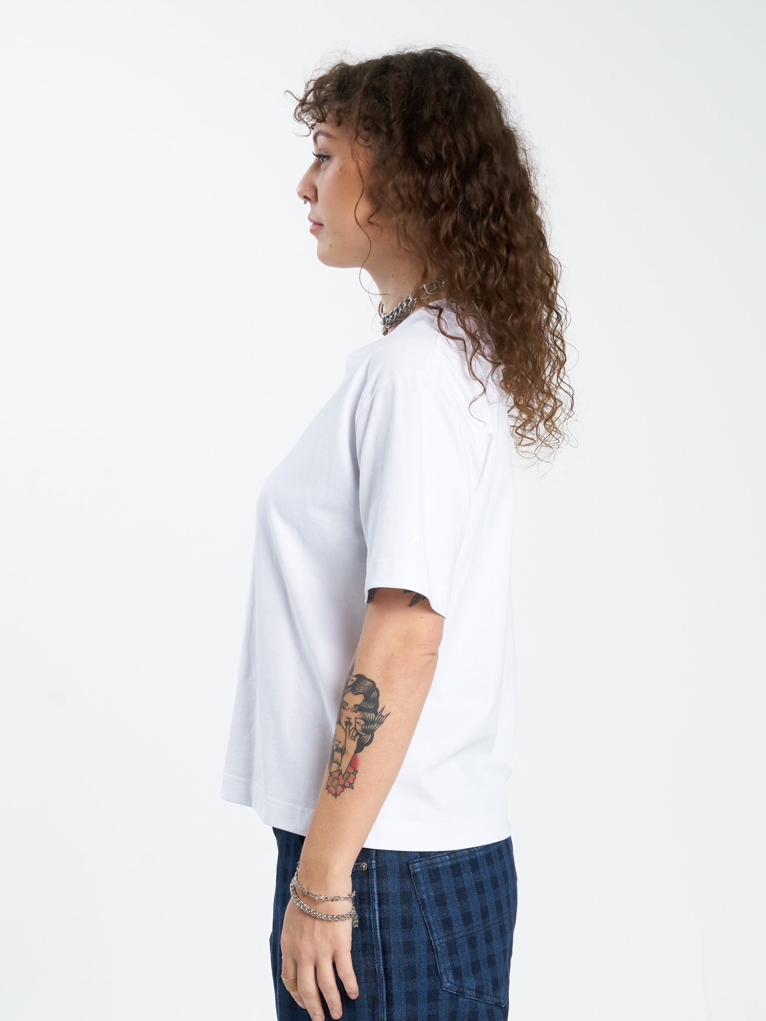 Controlled Burn Regular Fit Tee - White