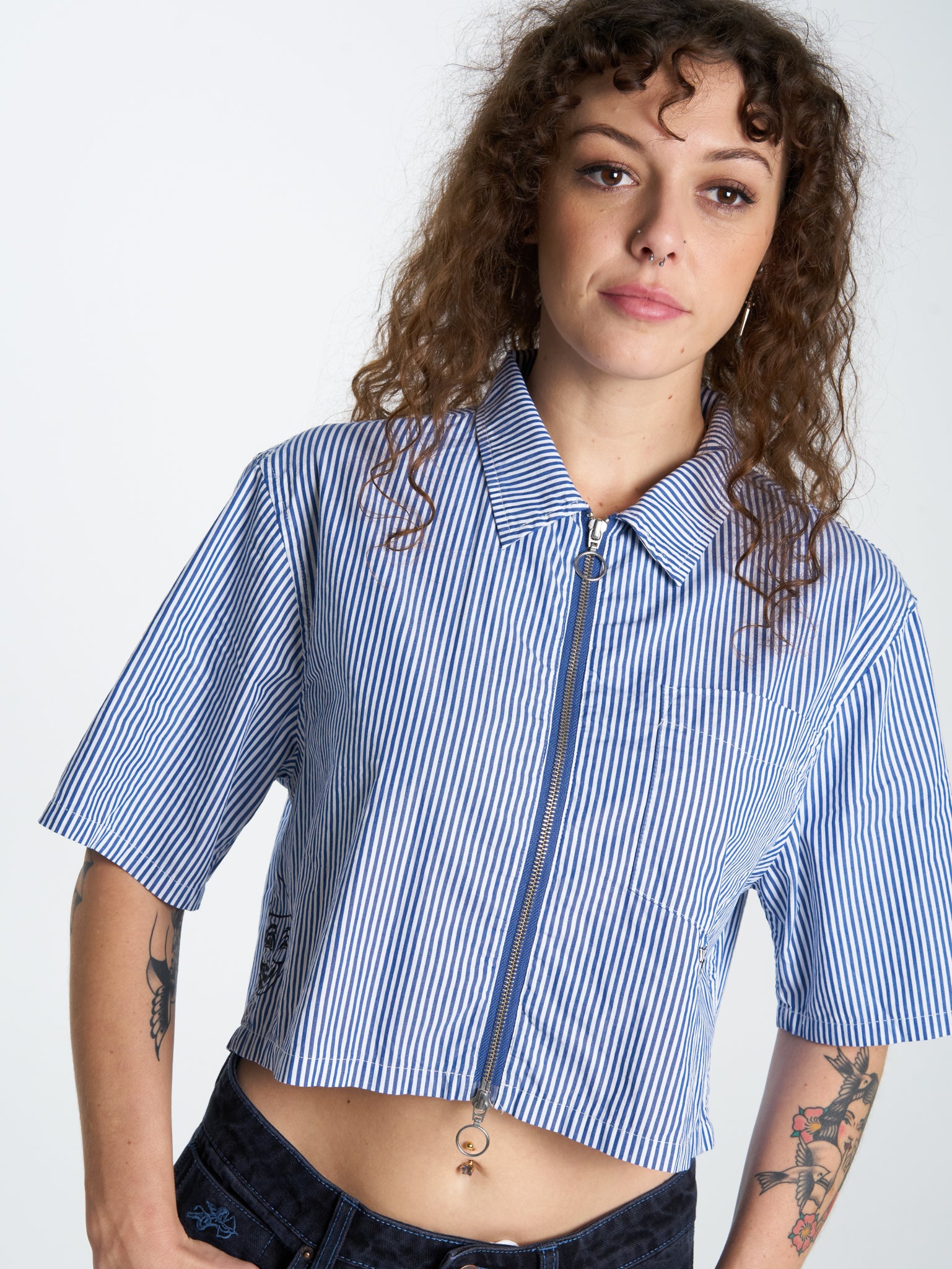 Die Laughing Box Fit Shirt - Blue