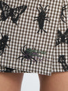 Creatures Wrap Micro Wrap Skirt - Brown