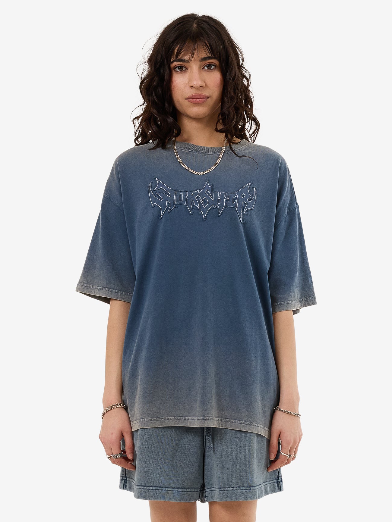 Summons Relaxed Fit Tee - Glazed Blue 4