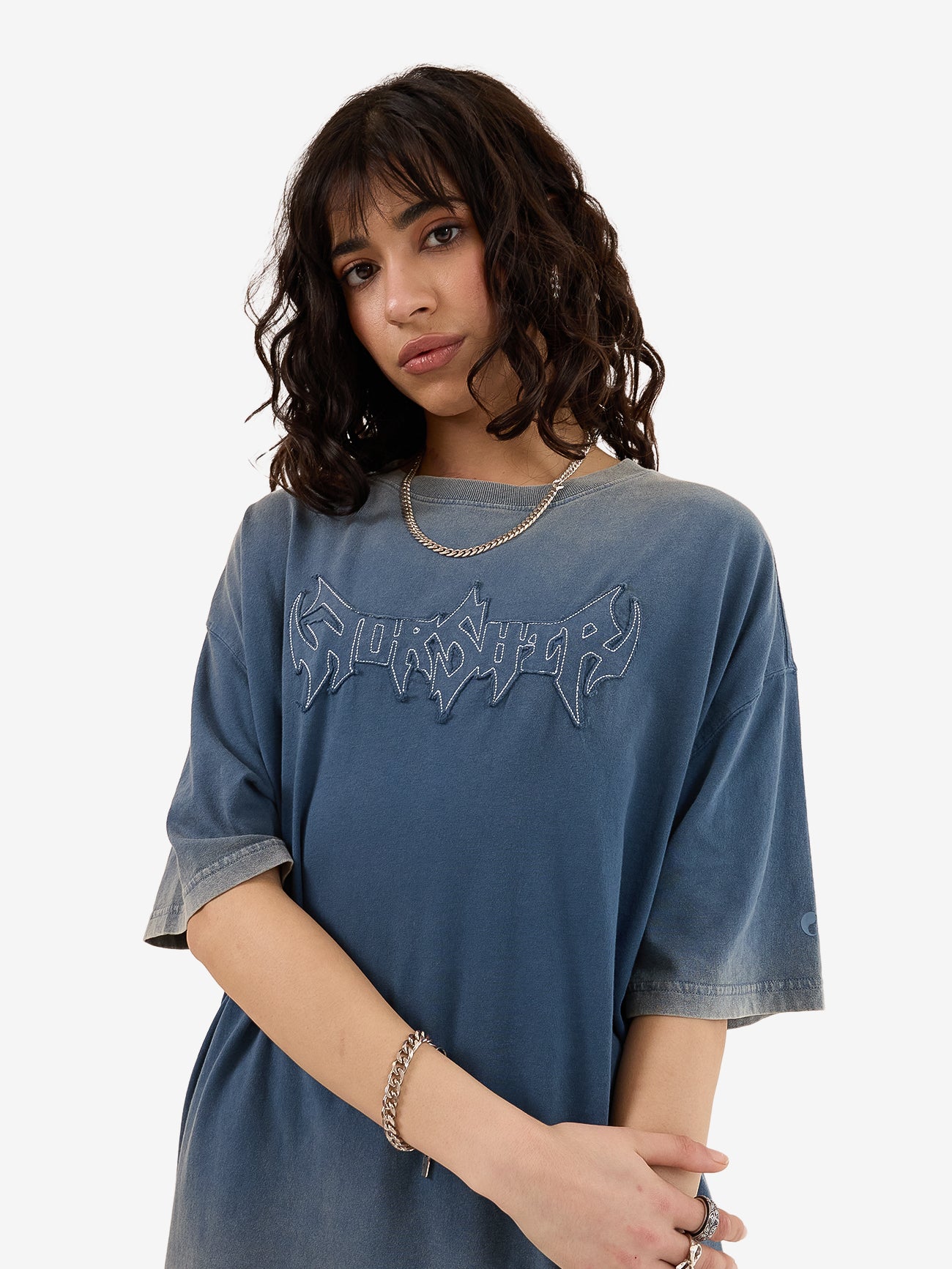 Summons Relaxed Fit Tee - Glazed Blue 4