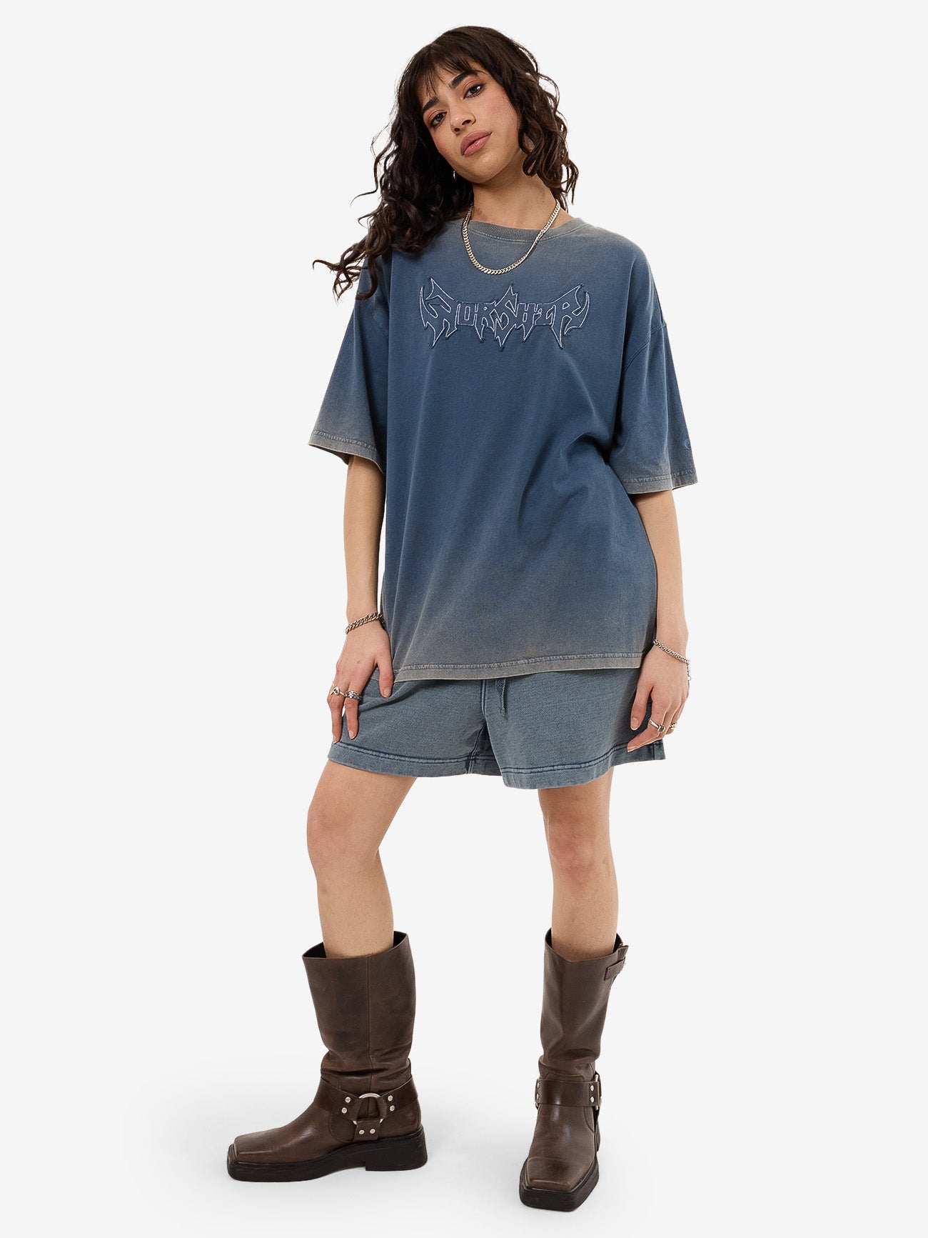 Summons Relaxed Fit Tee - Glazed Blue 4