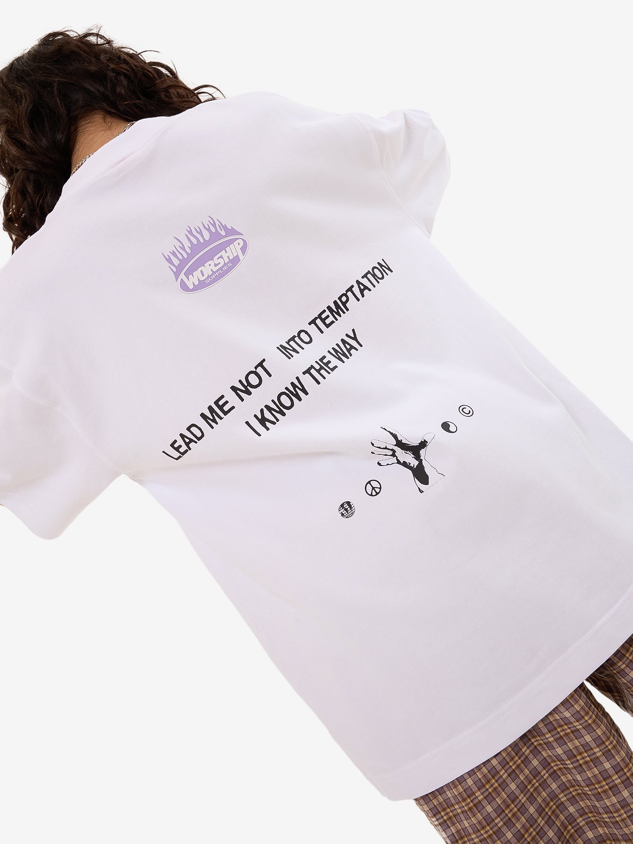 Temptation Oversize Fit Tee - White 4