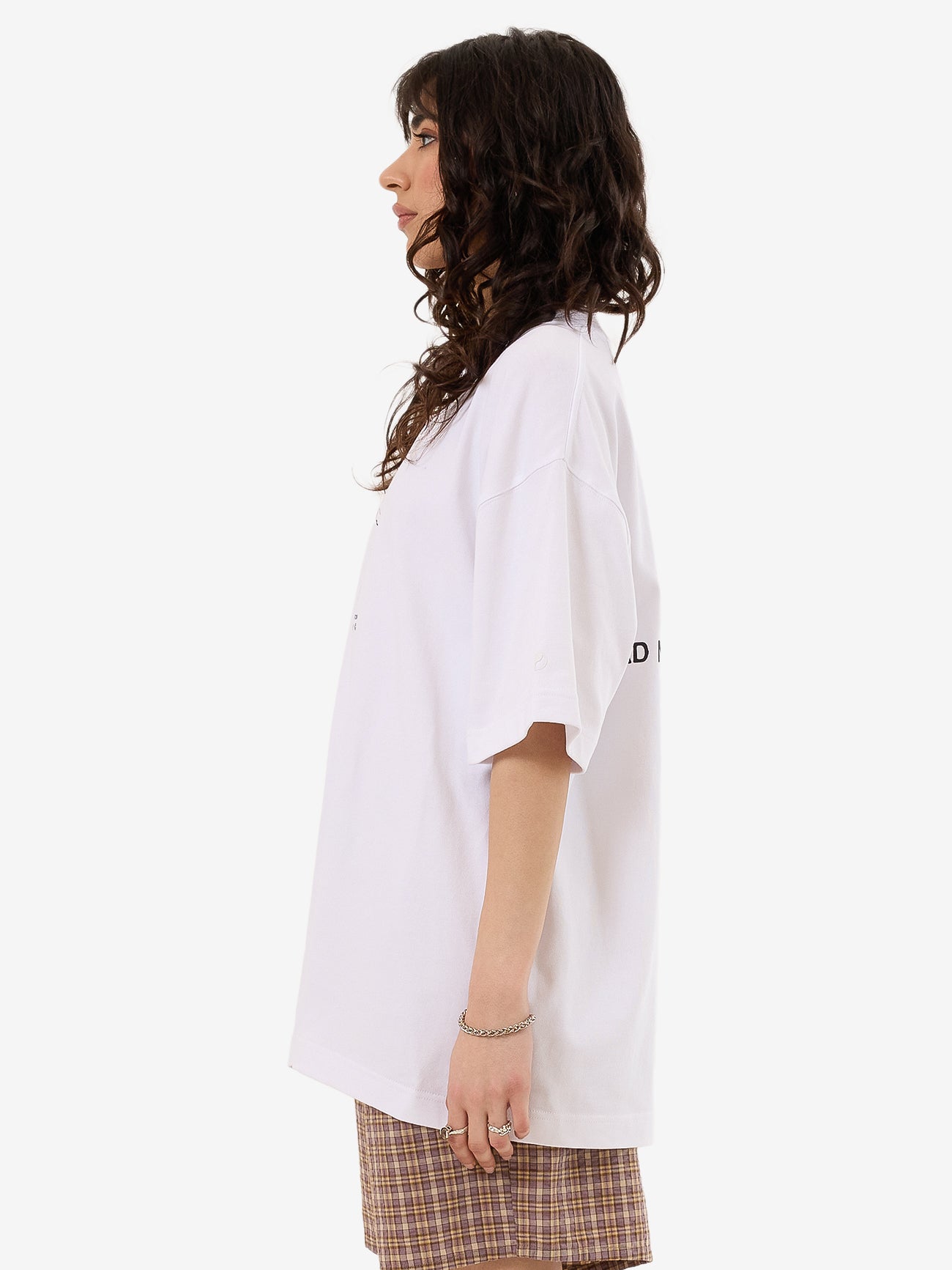 Temptation Oversize Fit Tee - White 4