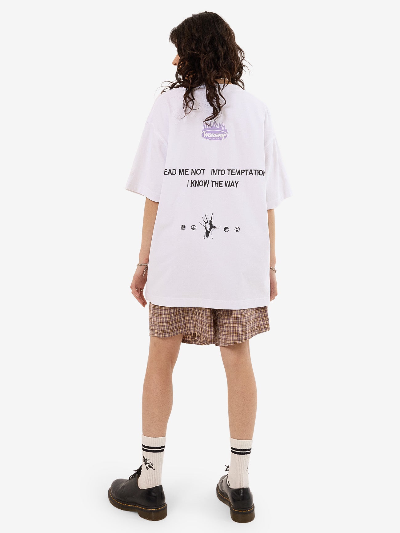 Temptation Oversize Fit Tee - White 4