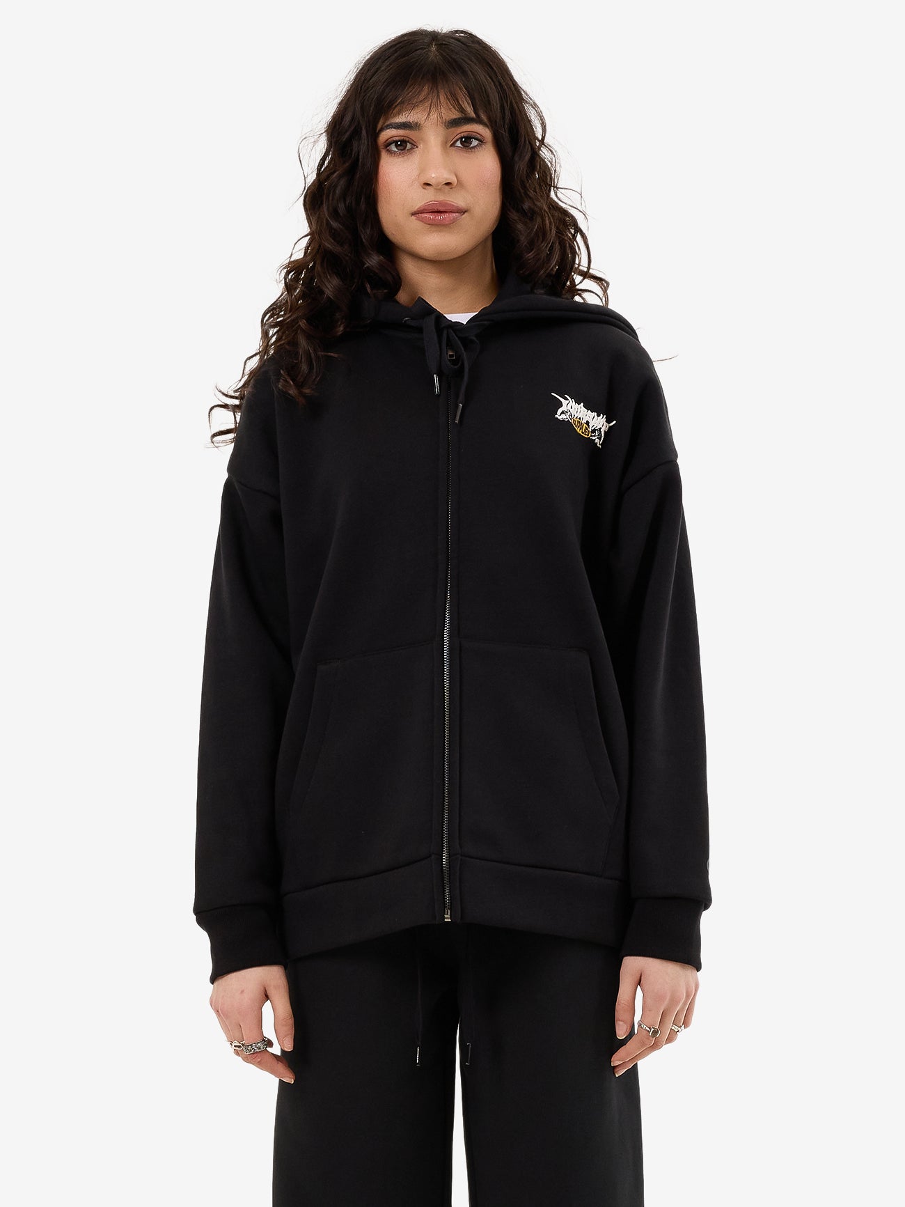 Messenger Zip Front Hood - Black 4