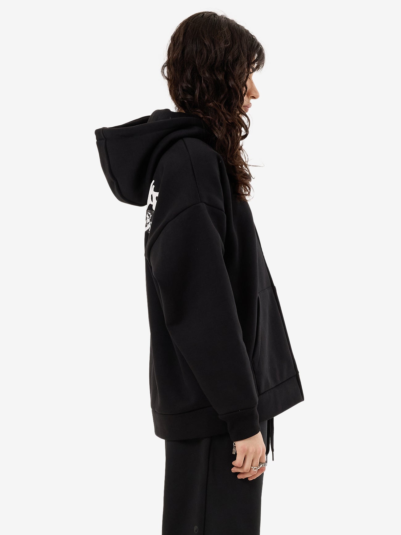 Messenger Zip Front Hood - Black 4