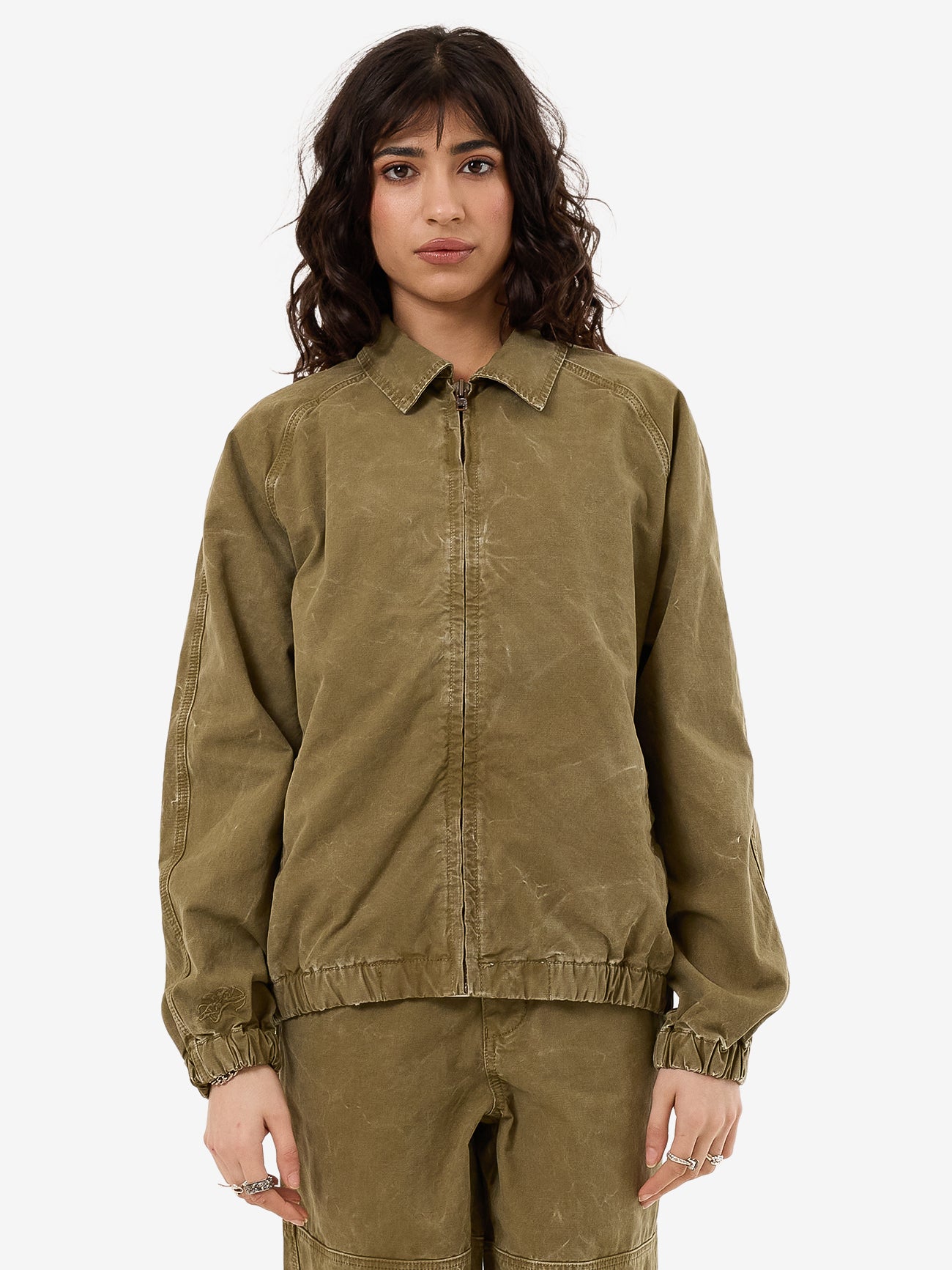 Drizzler Jacket - Khaki Oil Wash 4