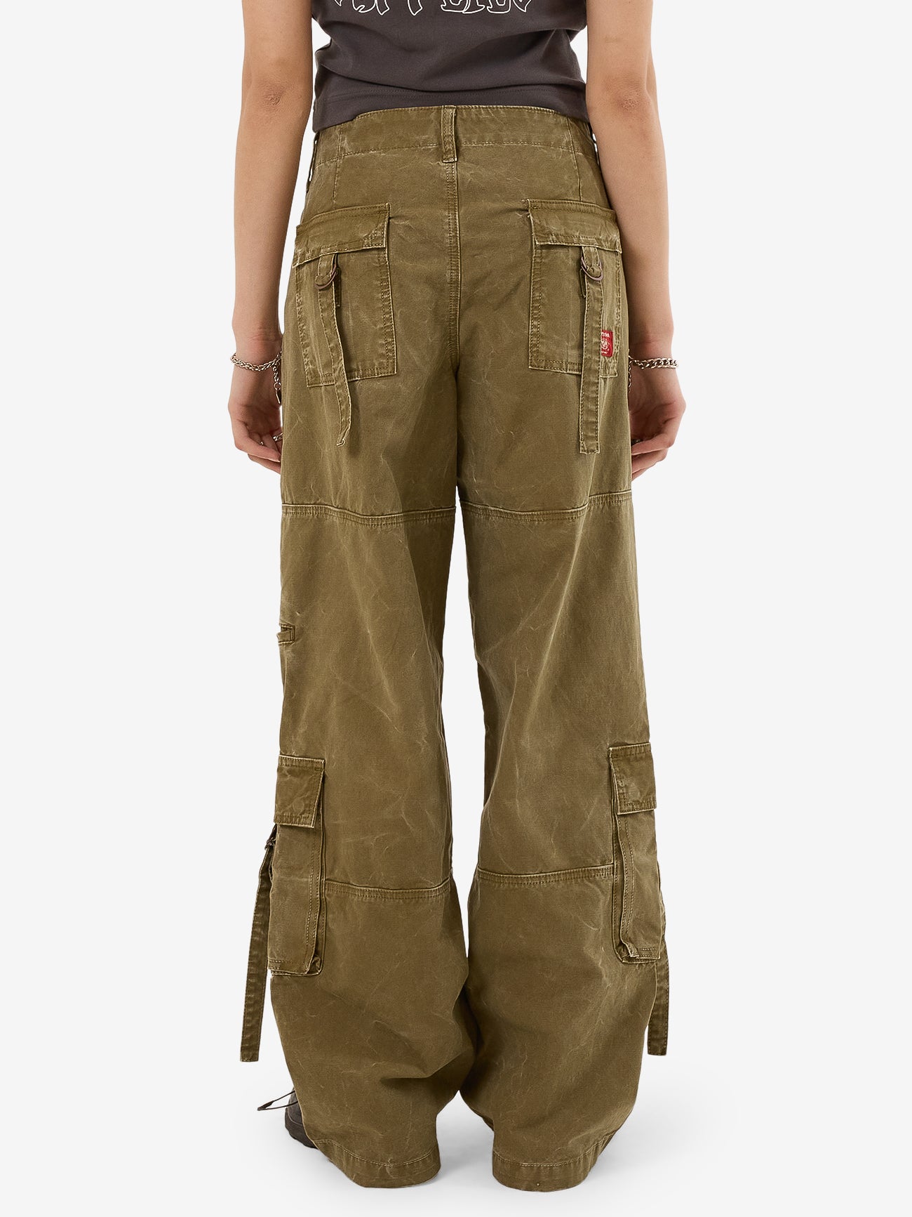 Service Cargo Pant - Khaki Oil Wash 4