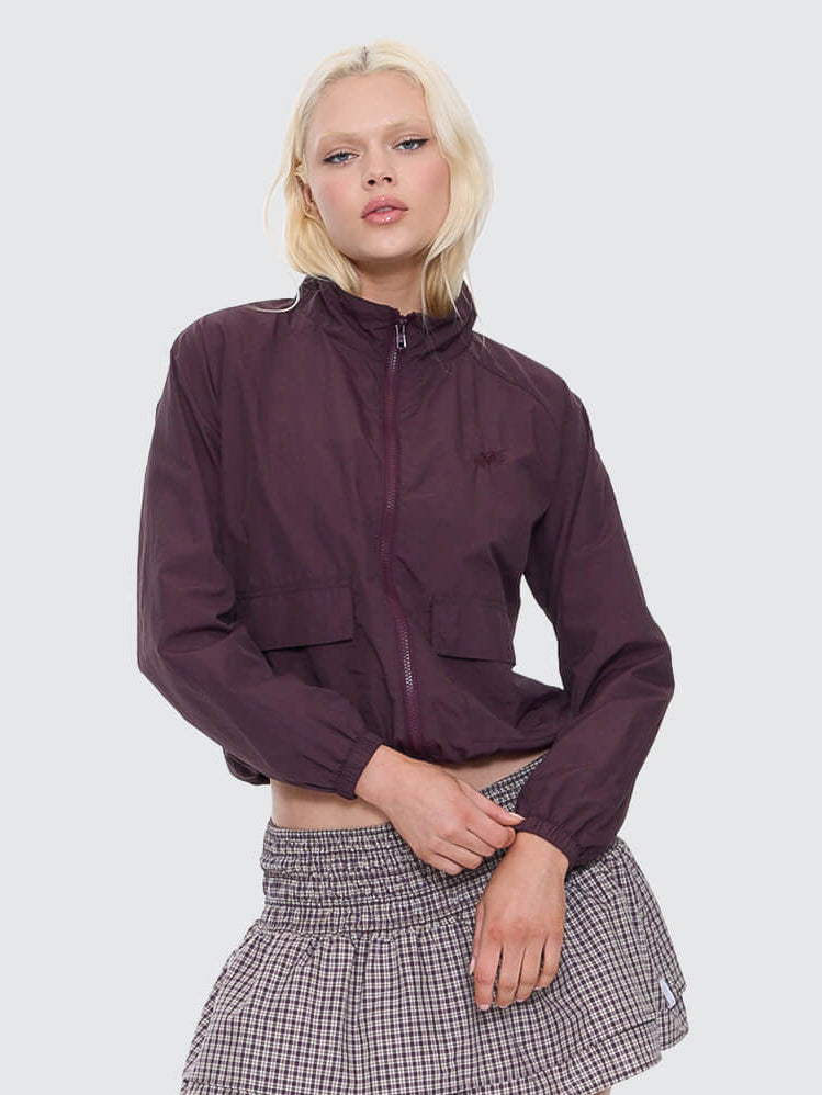 Cheek Parachute Jacket - Blackberry 4