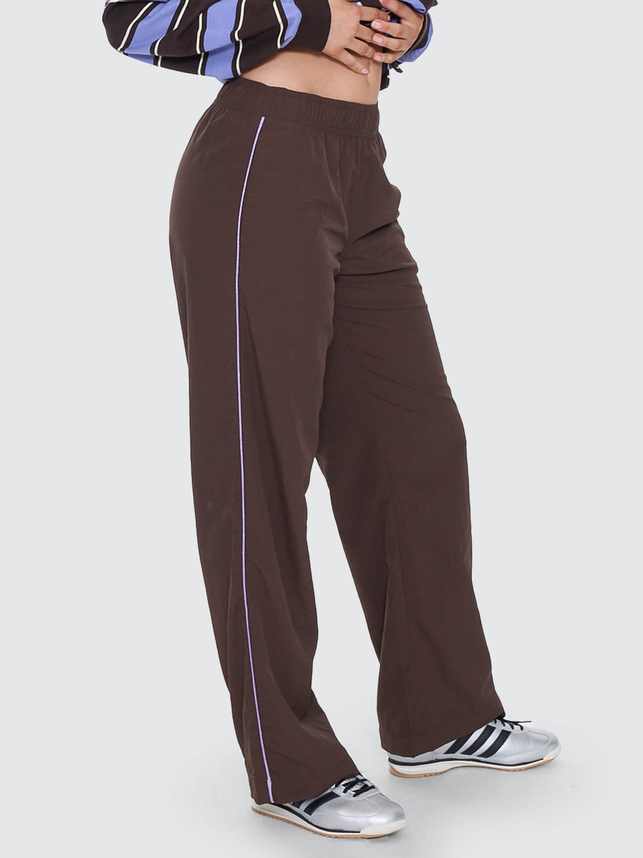Coed Nylon Track Pant - Ganache 4