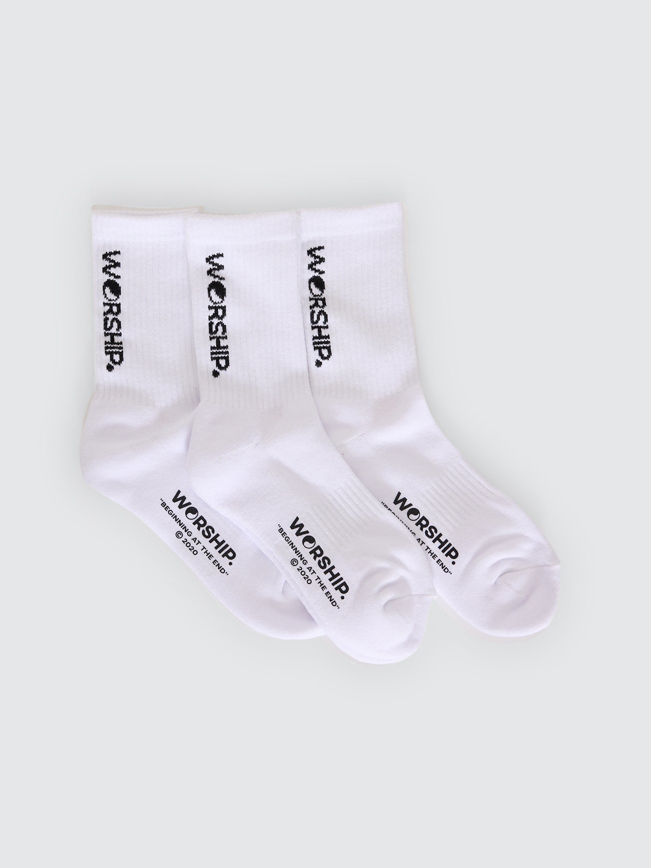 Womens Core Socks 3 Pack - White