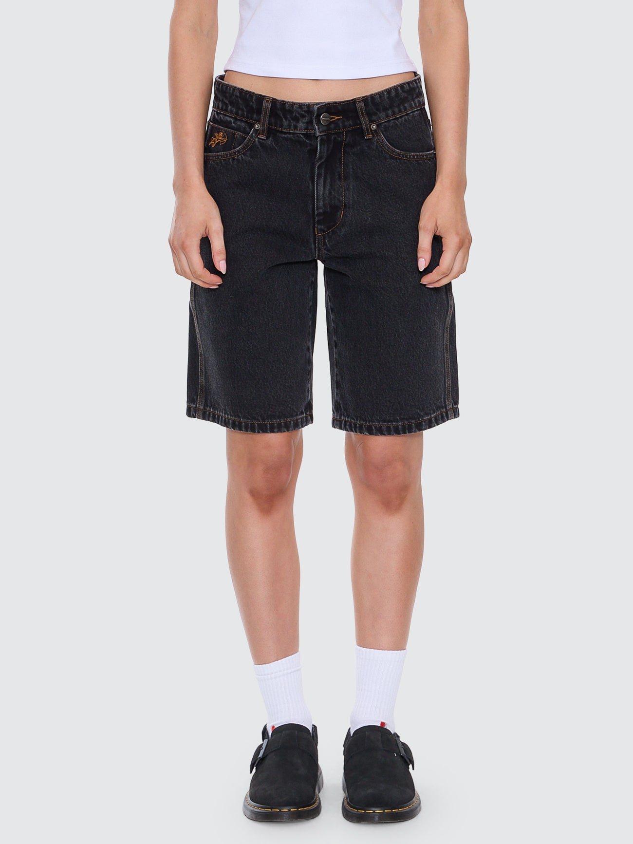 Sloucher Short - Black Rinse 4