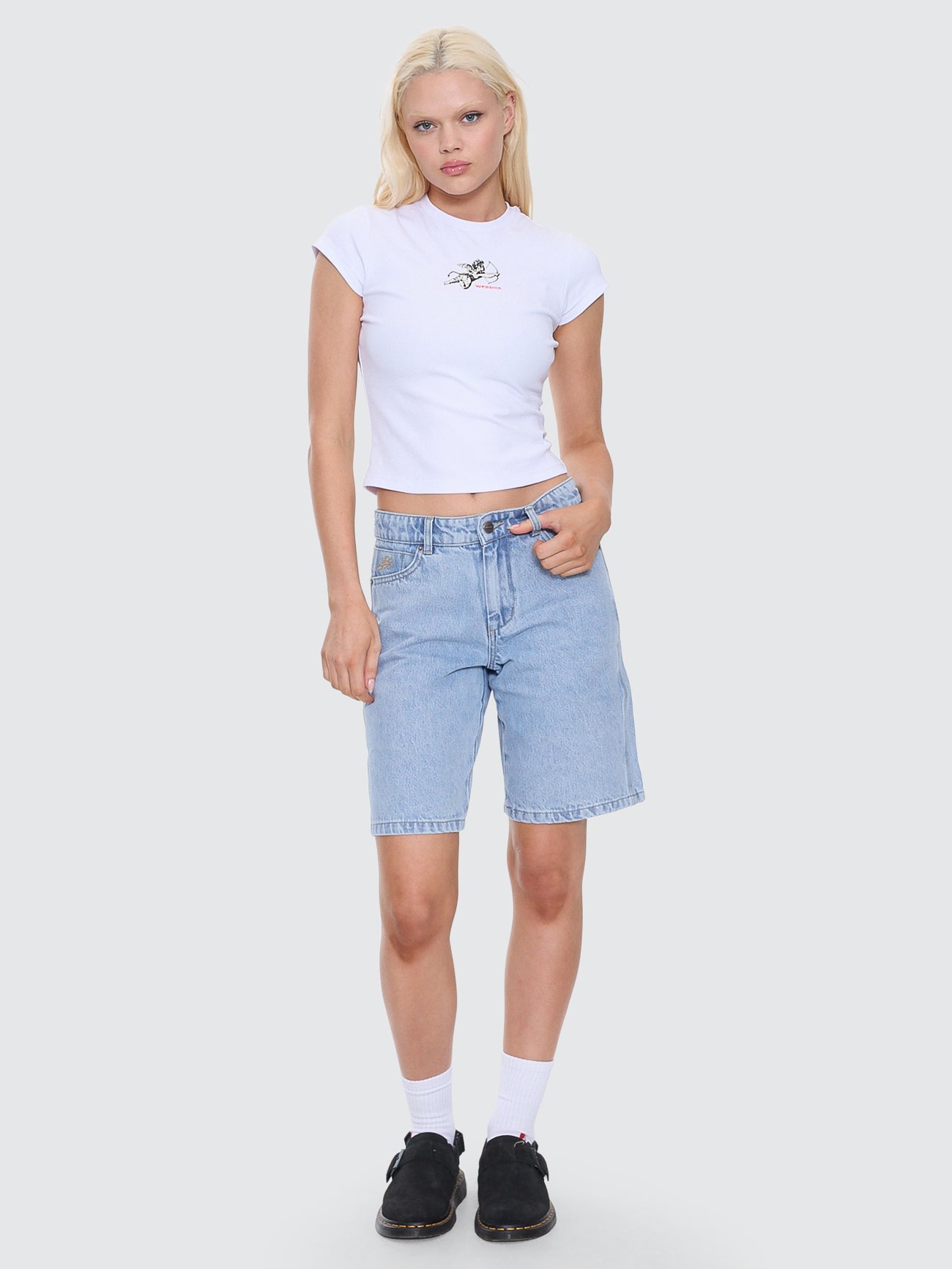 Sloucher Short - Worship Worn Blue 4