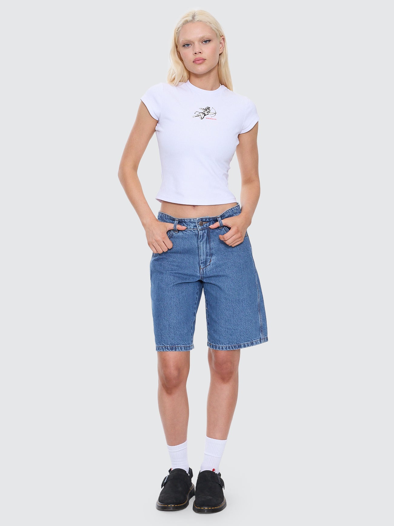 Sloucher Short - Sky High Blue