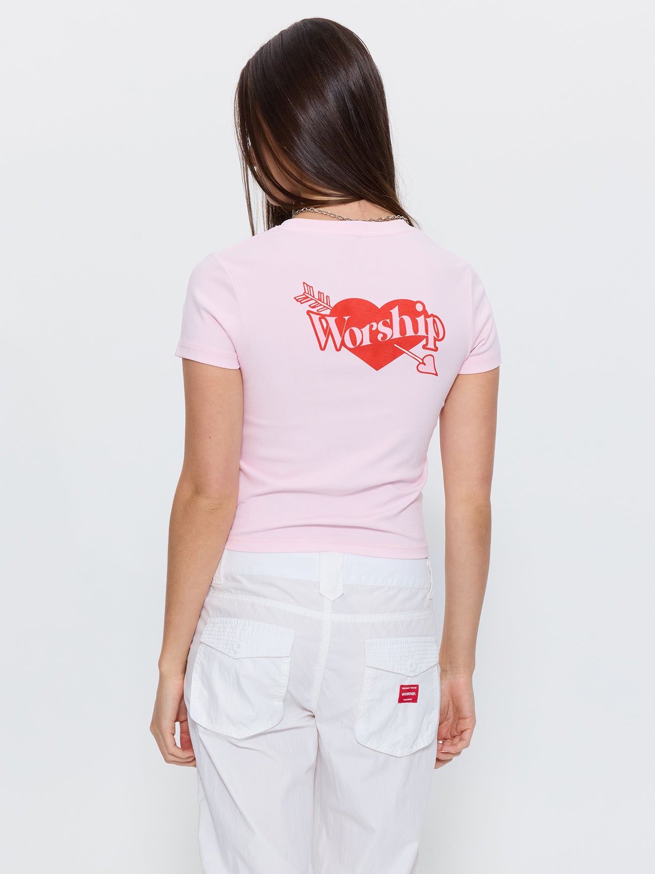 Cupid Is Slim Fit Tee - Pink