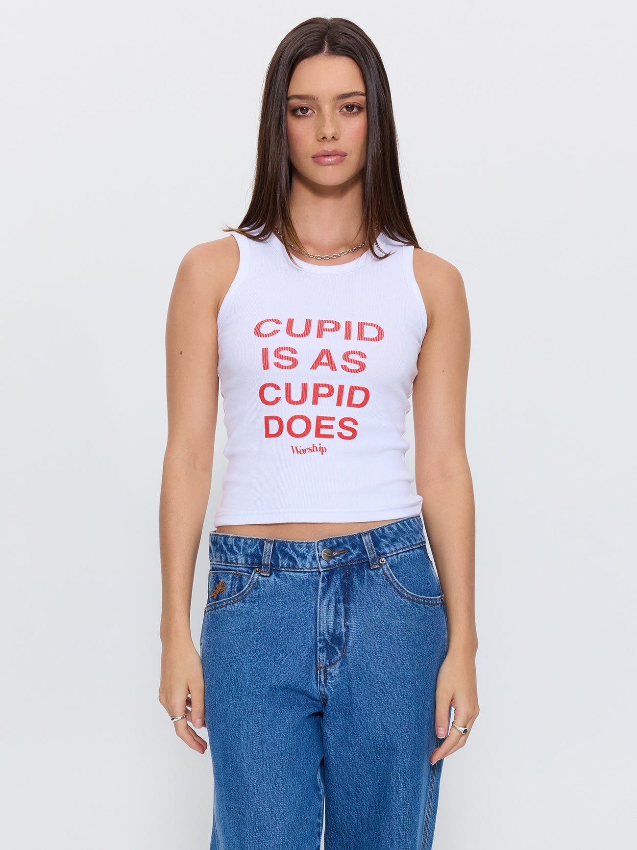 Cupid Is Tank - White