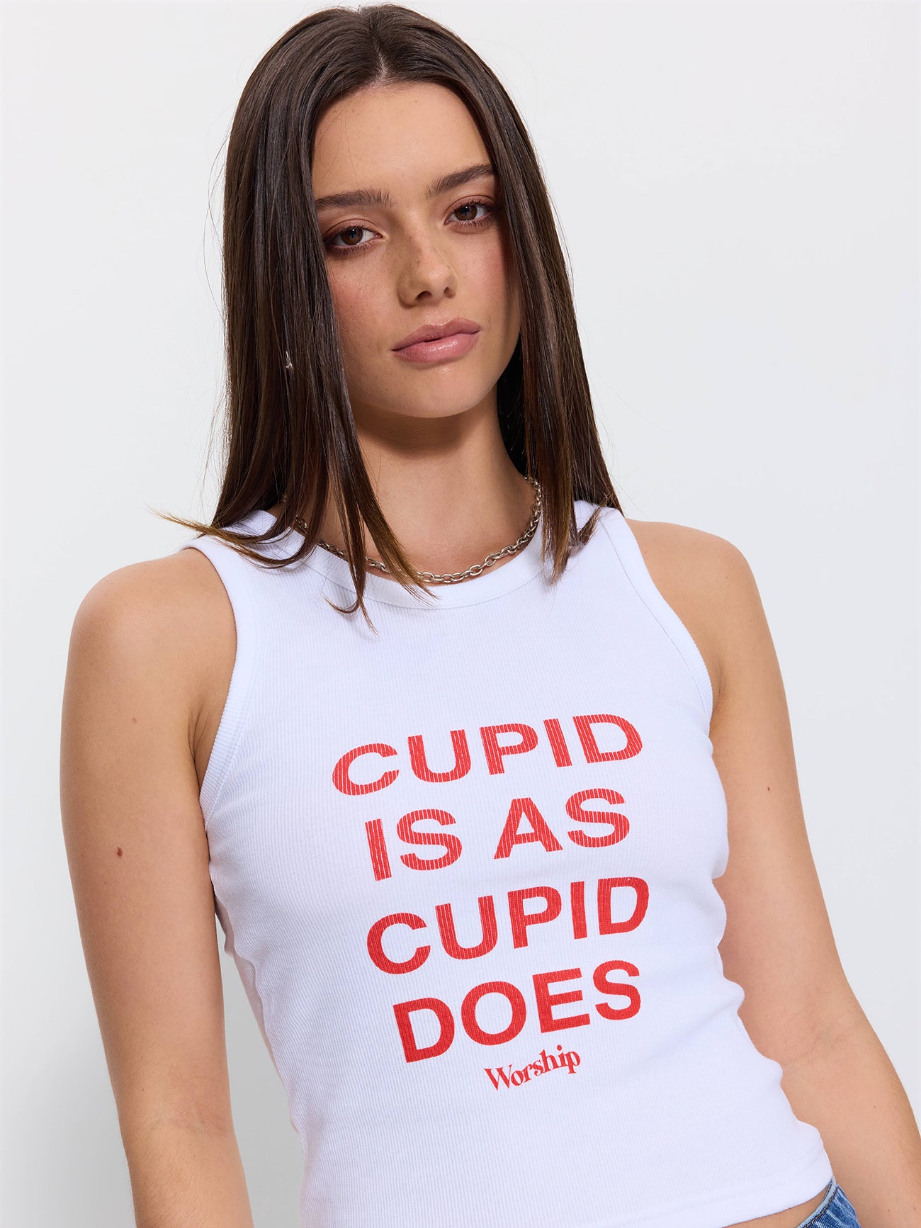 Cupid Is Tank - White