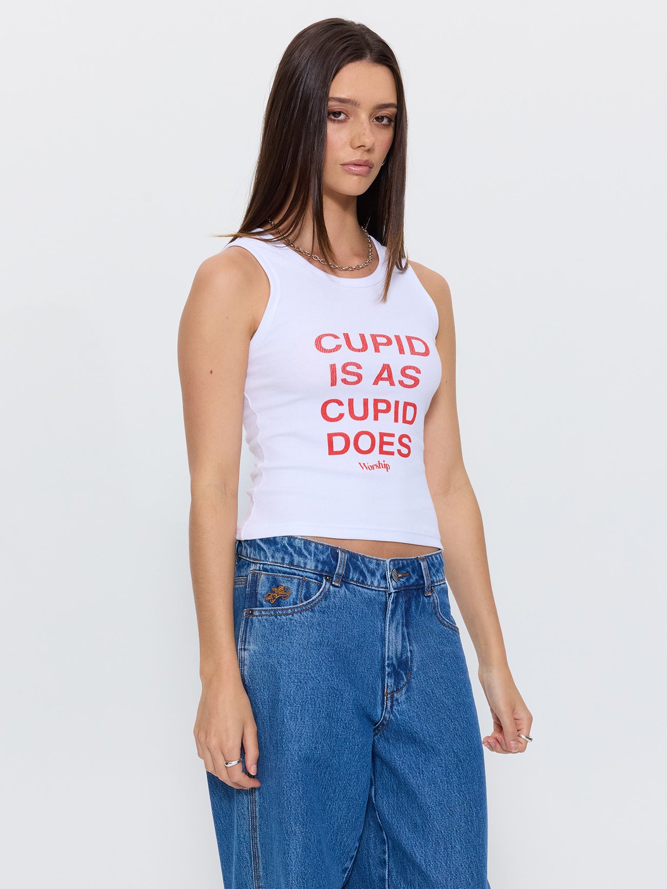 Cupid Is Tank - White
