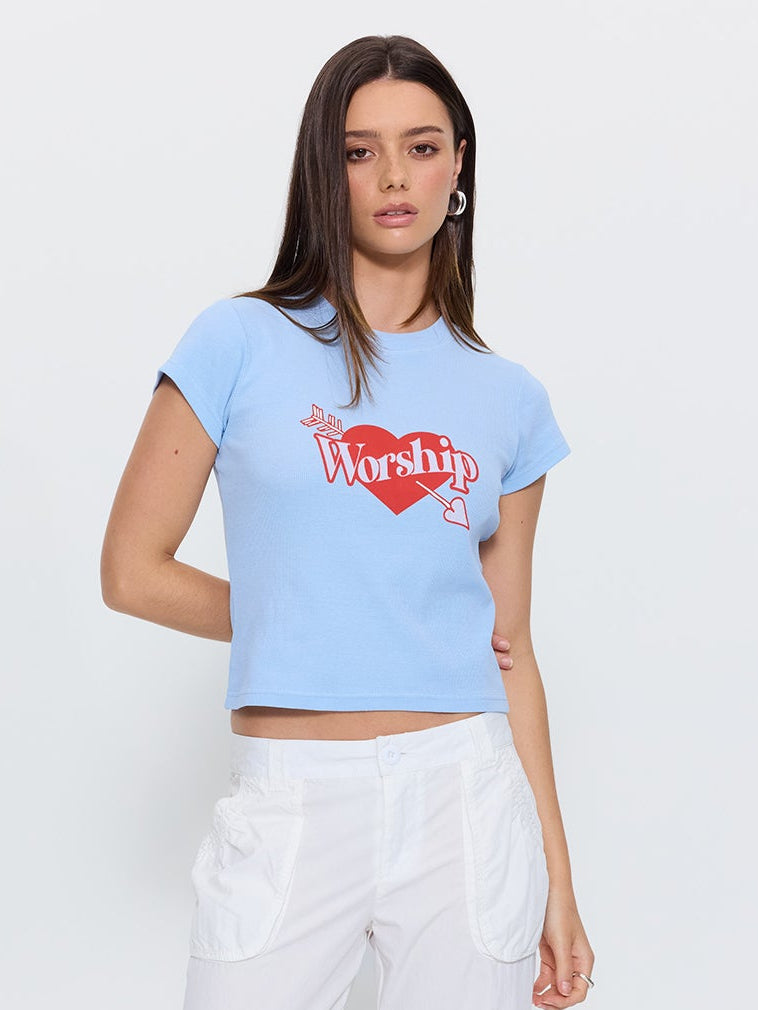 Love Struck Teeny Tee - Dream Blue