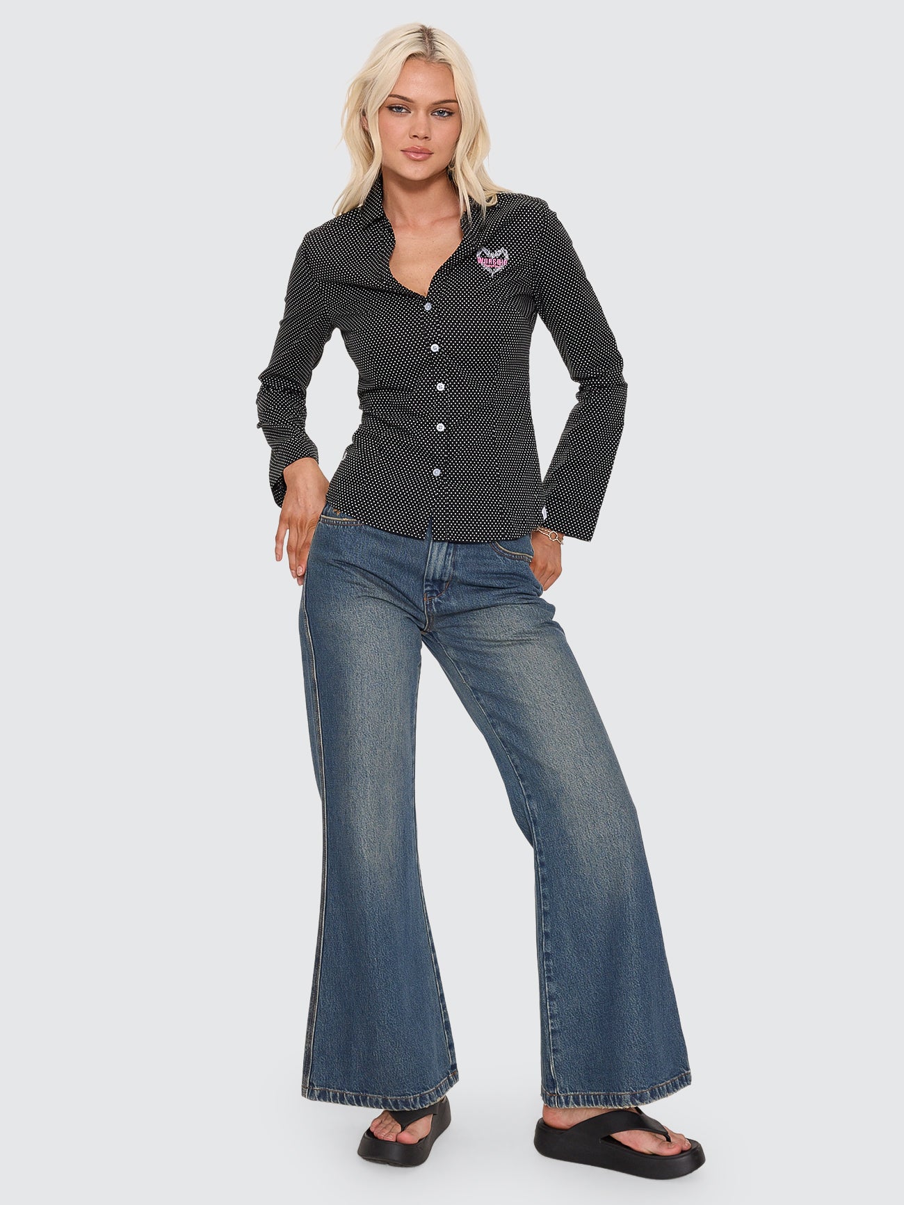 Delegate Long Sleeve Fitted Shirt - Black