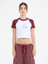 Cherub Raglan Micro Tee - Vintage Wine 4