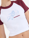 Cherub Raglan Micro Tee - Vintage Wine 4