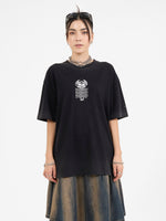 Death Eater Oversized Tee - Black Fade 4