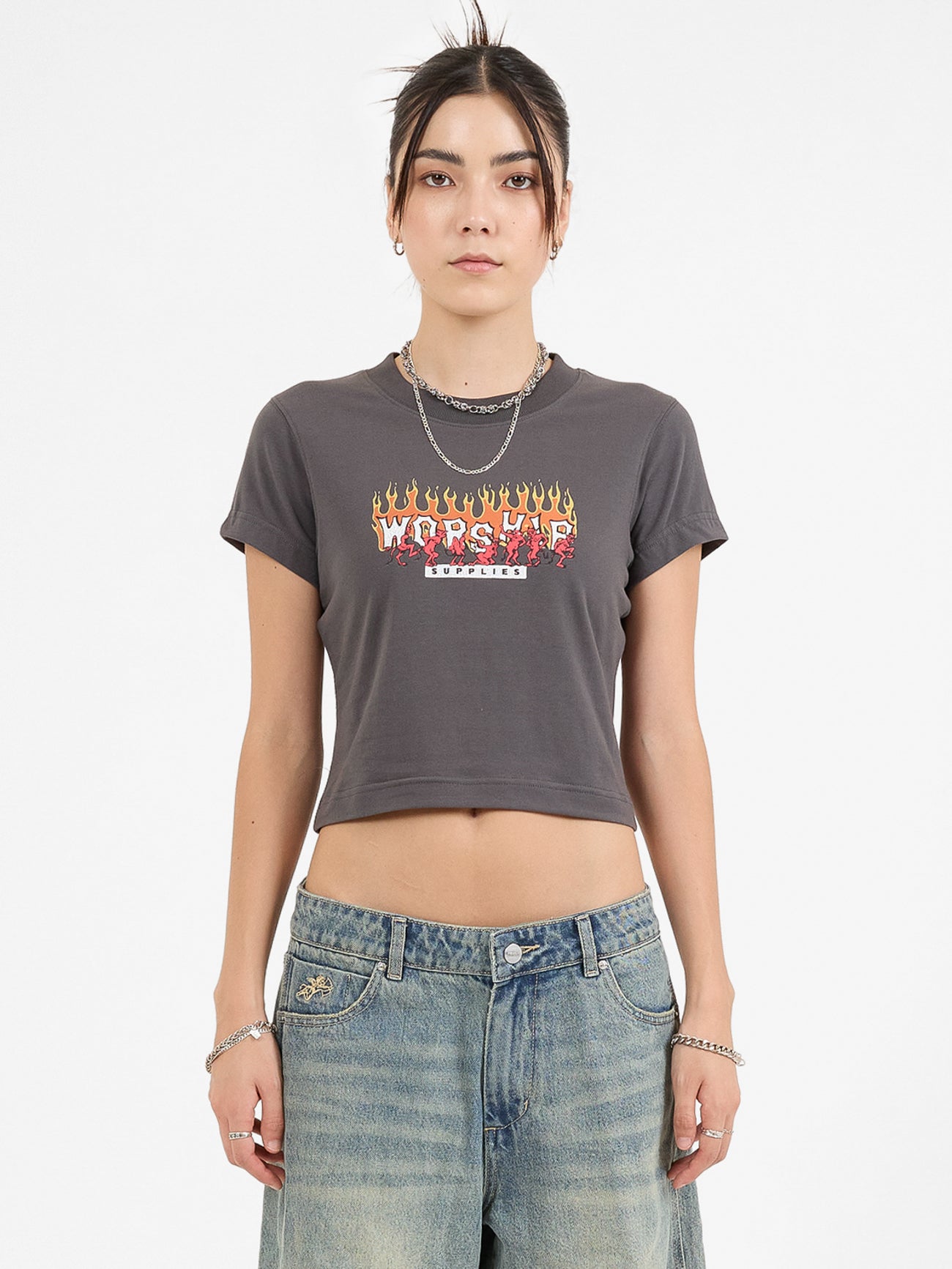 Hot Potato Teeny Tee - Worn Black 4