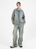 Denim Drizzler Jacket - Garbage Grime Blue 4