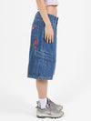 Playtime Big Kitty Cargo Denim Short - Worn Blue Rinse 4