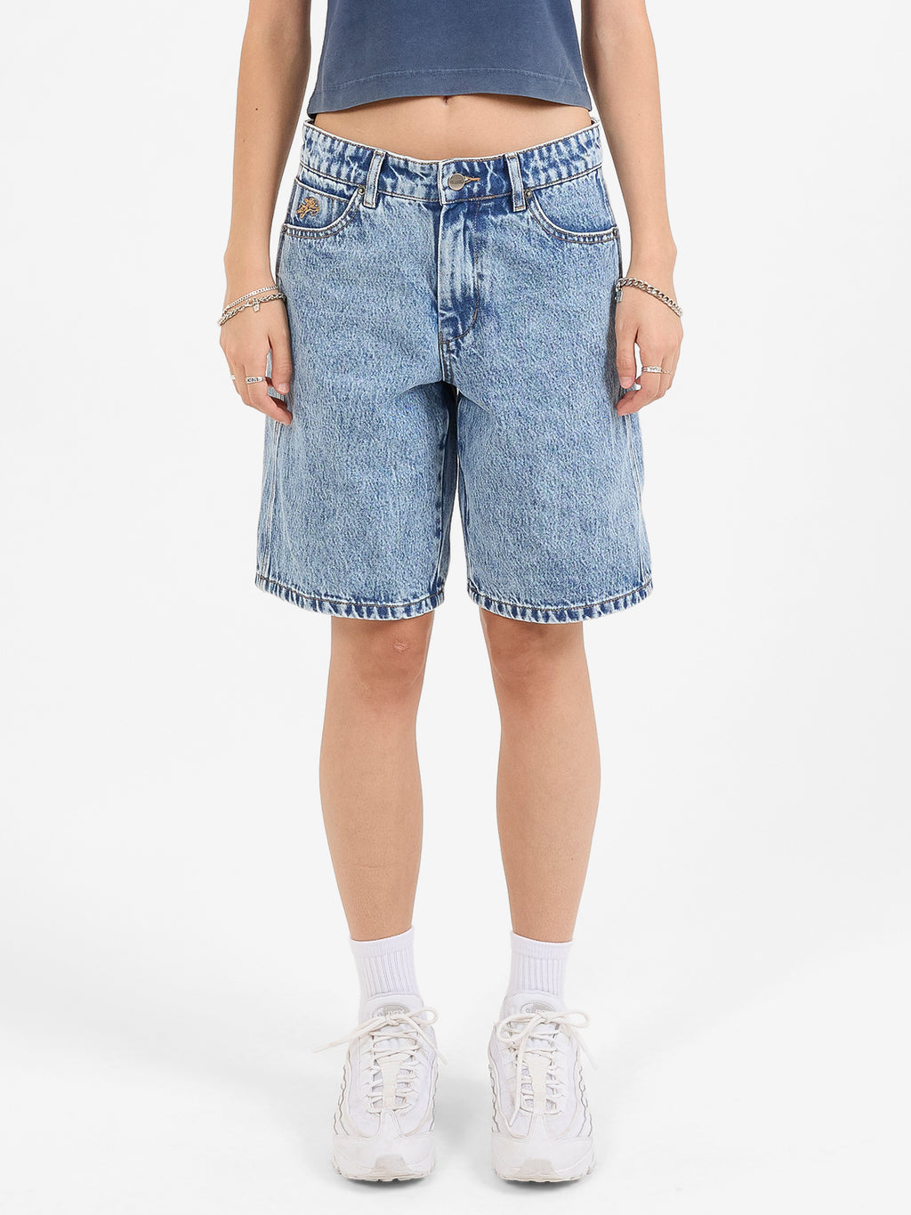 Alt State Sloucher Short - Salted Indigo Acid 4