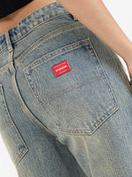 Sweeper Wide Leg Jean - Garbage Grime Blue 4