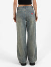 Sweeper Wide Leg Jean - Garbage Grime Blue 4