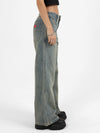 Sweeper Wide Leg Jean - Garbage Grime Blue 4