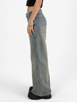 Sweeper Wide Leg Jean - Garbage Grime Blue 4