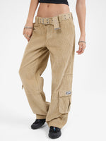 Podium Cord Cargo Pant - Faded Khaki 4