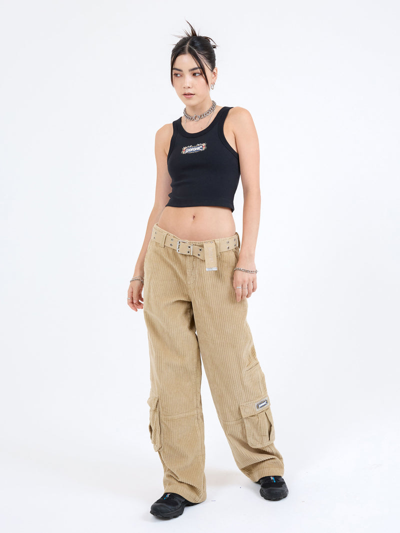 Podium Cord Cargo Pant - Faded Khaki 4