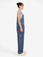 Playtime Cargo Denim Overall - Worn Blue Rinse 4