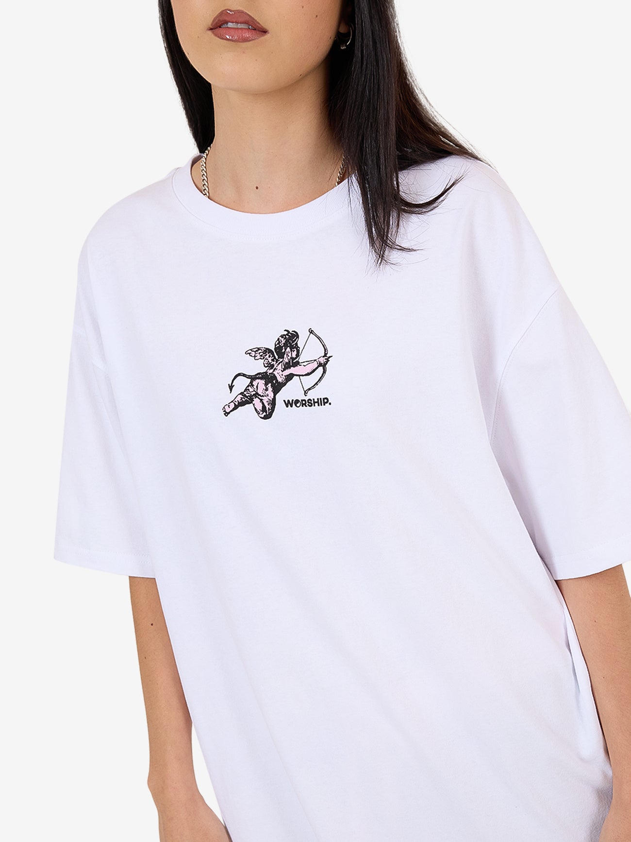 Cherub Relaxed Fit Tee - White 4