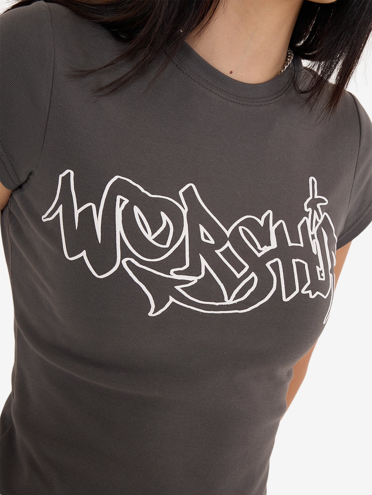 Throws Cap Sleeve Tee - Worn Black