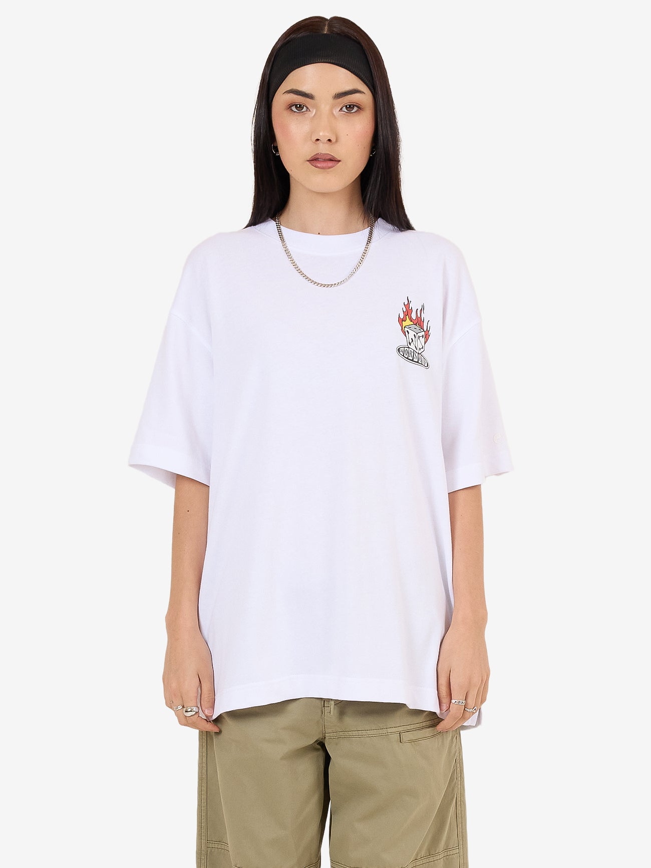 Snake Eyes Oversize Fit Tee - White