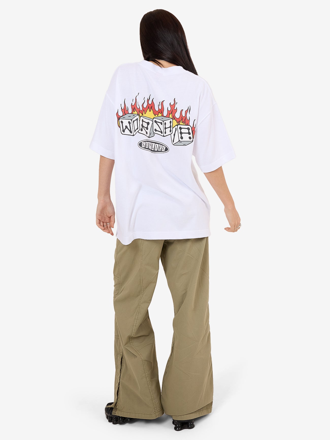 Snake Eyes Oversize Fit Tee - White