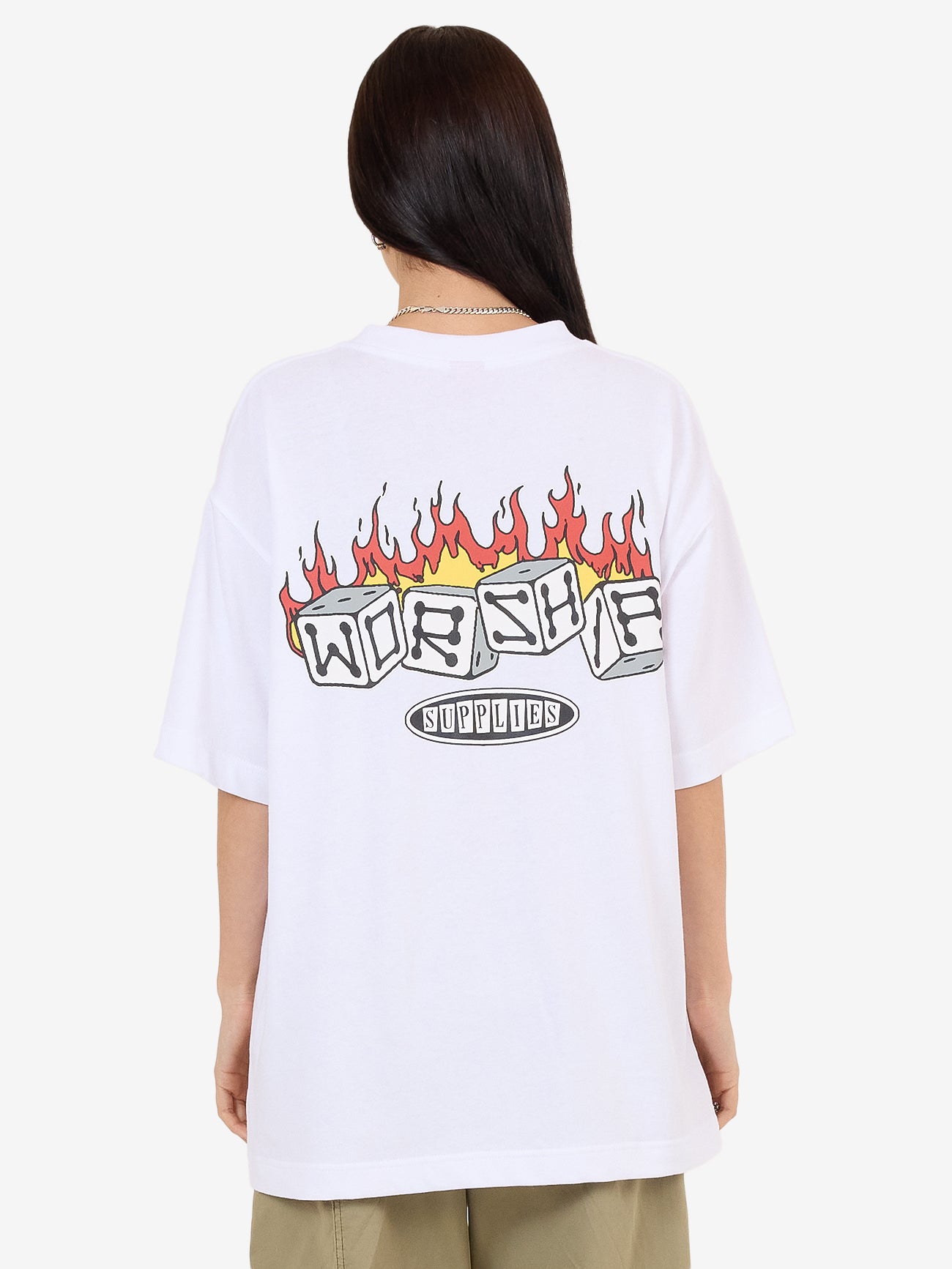 Snake Eyes Oversize Fit Tee - White
