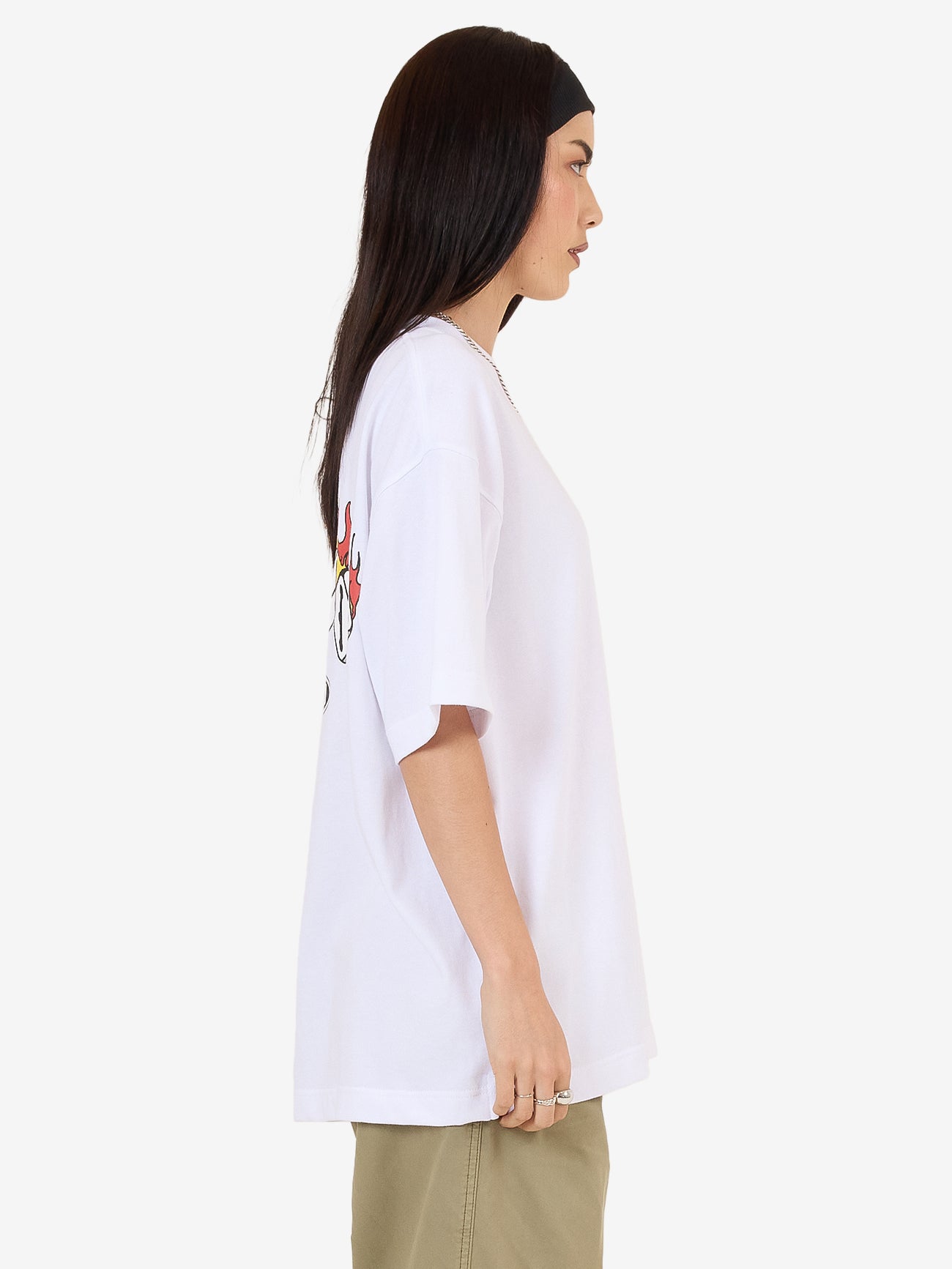 Snake Eyes Oversize Fit Tee - White