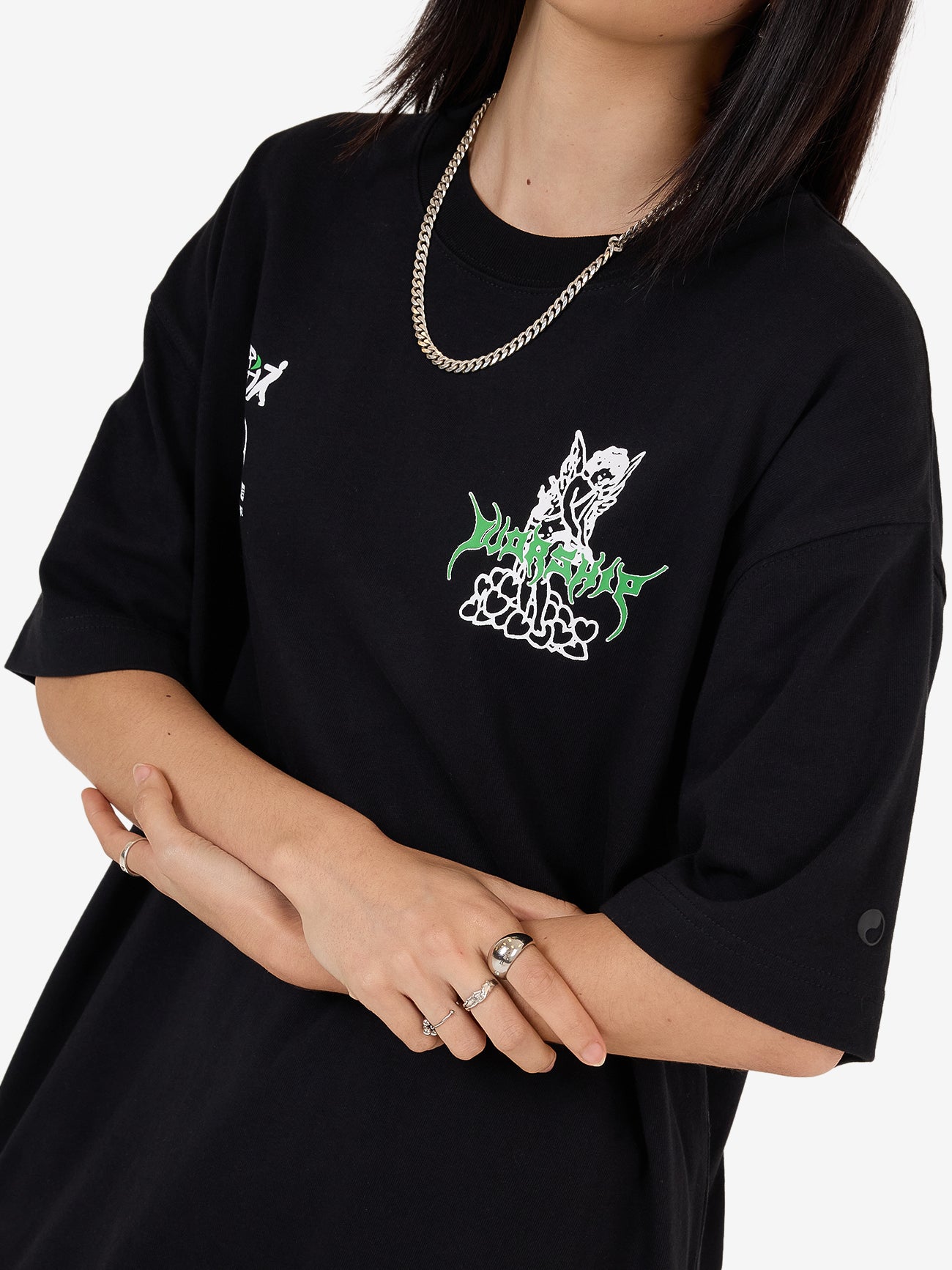 Logorama Oversize Fit Tee - Black